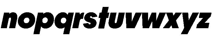 Frama Extrabold Italic Font LOWERCASE