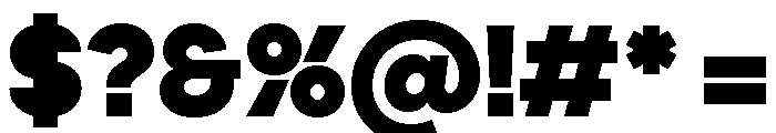 Frama Extrabold Font OTHER CHARS