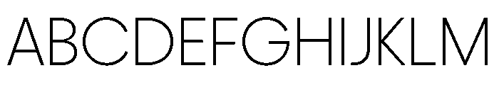Frama Extralight Font UPPERCASE