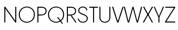 Frama Extralight Font UPPERCASE