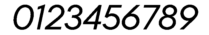 Frama Italic Font OTHER CHARS