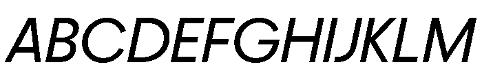 Frama Italic Font UPPERCASE