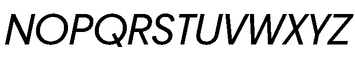 Frama Italic Font UPPERCASE