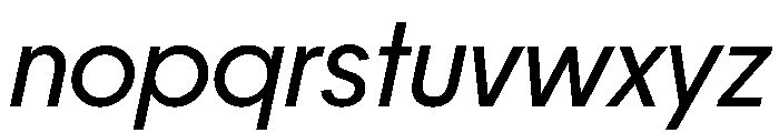 Frama Italic Font LOWERCASE