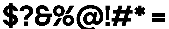 Frama Semibold Font OTHER CHARS