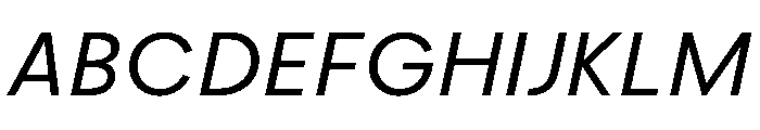 Frama Text Italic Font UPPERCASE