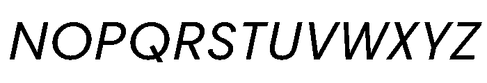 Frama Text Italic Font UPPERCASE