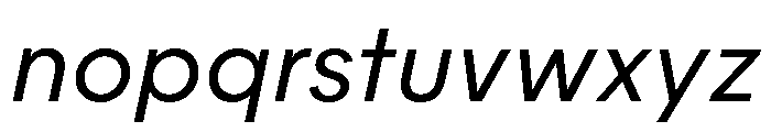 Frama Text Italic Font LOWERCASE