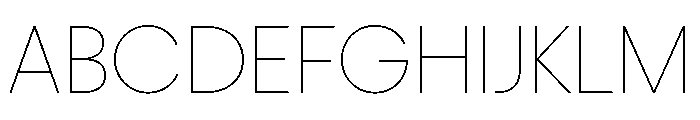 Frama Thin Font UPPERCASE