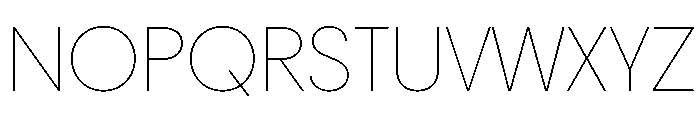 Frama Thin Font UPPERCASE