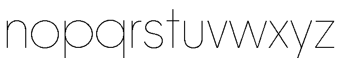 Frama Thin Font LOWERCASE