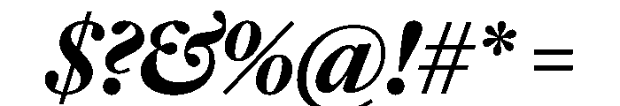 Frame Head Bold Italic Font OTHER CHARS