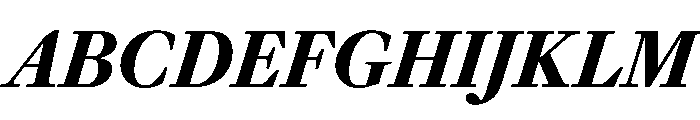 Frame Head Bold Italic Font UPPERCASE