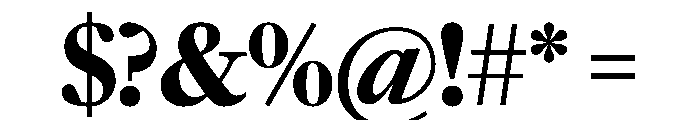 Frame Head Bold Font OTHER CHARS