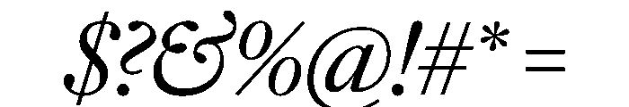 Frame Head Italic Font OTHER CHARS