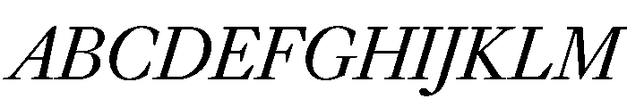 Frame Head Italic Font UPPERCASE