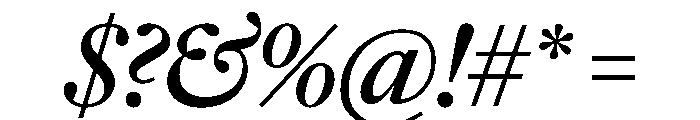 Frame Head Medium Italic Font OTHER CHARS