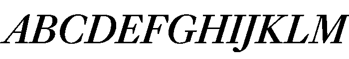 Frame Head Medium Italic Font UPPERCASE
