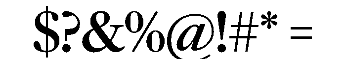 Frame Head Medium Font OTHER CHARS
