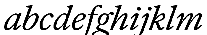Frame Text Italic FONT
