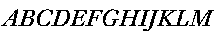 Frame Text Medium Italic Font UPPERCASE