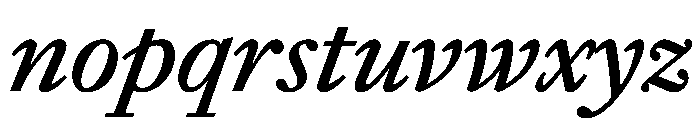 Frame Text Medium Italic Font LOWERCASE