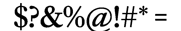 Frame Text Medium Font OTHER CHARS