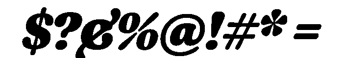 Fraunces BlackItalic Instance 3f28448a Font OTHER CHARS