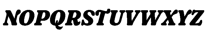 Fraunces BlackItalic Instance 3f28448a Font UPPERCASE