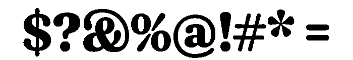 Fraunces Bold Instance Font OTHER CHARS