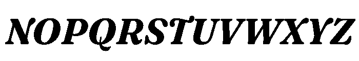 Fraunces BoldItalic Instance Font UPPERCASE