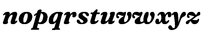 Fraunces BoldItalic Instance Font LOWERCASE