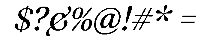 Fraunces Italic Instance Font OTHER CHARS