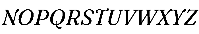 Fraunces Italic Instance Font UPPERCASE