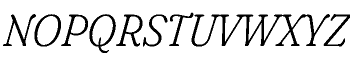 Fraunces LightItalic Instance 3001bc4e Font UPPERCASE