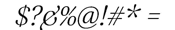 Fraunces LightItalic Instance Font OTHER CHARS