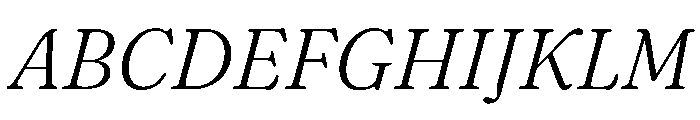 Fraunces LightItalic Instance Font UPPERCASE