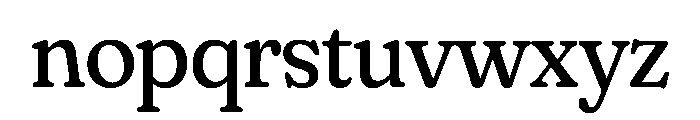 Fraunces Regular Instance Font LOWERCASE