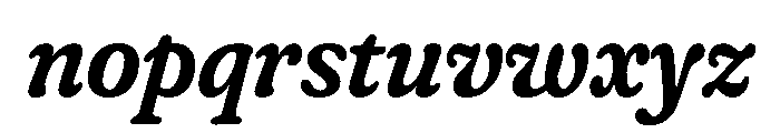 Fraunces SemiBoldItalic Instance D1262644 Font LOWERCASE