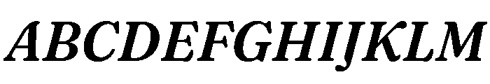 Fraunces SemiBoldItalic Instance Font UPPERCASE