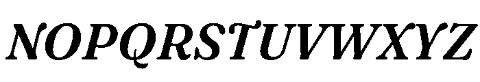 Fraunces SemiBoldItalic Instance Font UPPERCASE