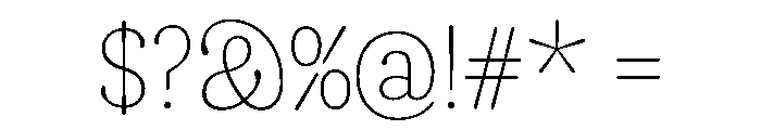 Fraunces Thin Instance Font OTHER CHARS