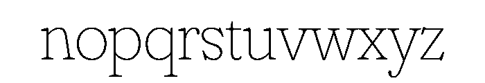 Fraunces Thin Instance Font LOWERCASE