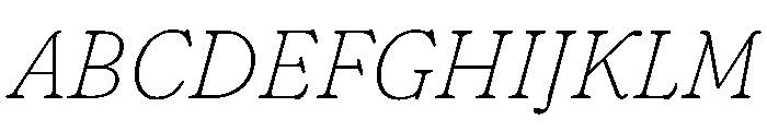 Fraunces ThinItalic Instance Font UPPERCASE