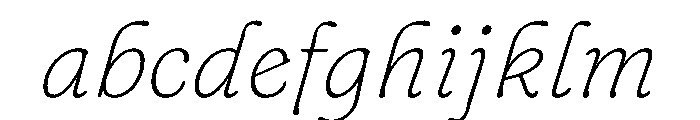 Fraunces ThinItalic Instance FONT