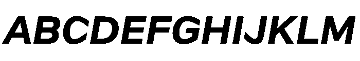 Frequenz Bold Italic Font UPPERCASE