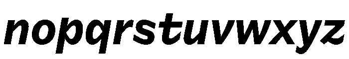 Frequenz Bold Italic Font LOWERCASE