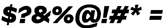 Frequenz Extra Bold Italic Font OTHER CHARS