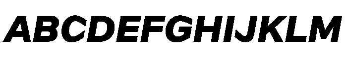 Frequenz Extra Bold Italic Font UPPERCASE