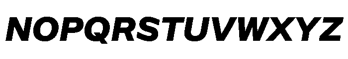 Frequenz Extra Bold Italic Font UPPERCASE